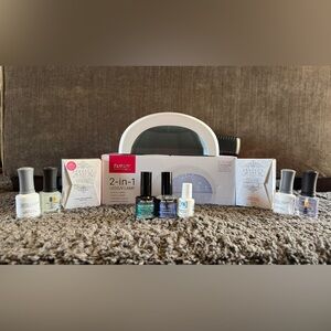 Gel Nails Kit including LED Lamp, Base Gel,TopGel Sealer, Nail Prep,Protein Bond